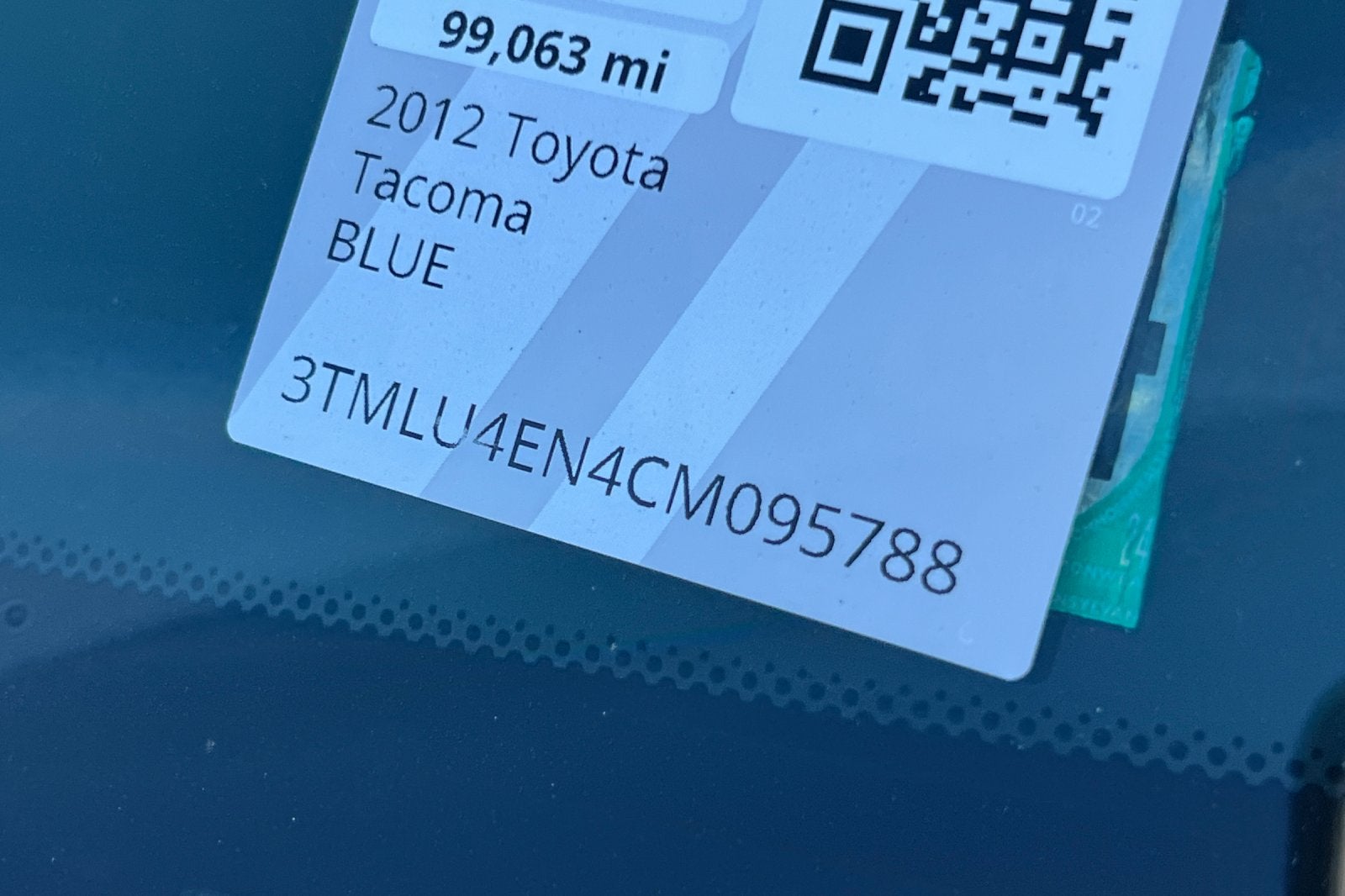 2012 Toyota Tacoma Base