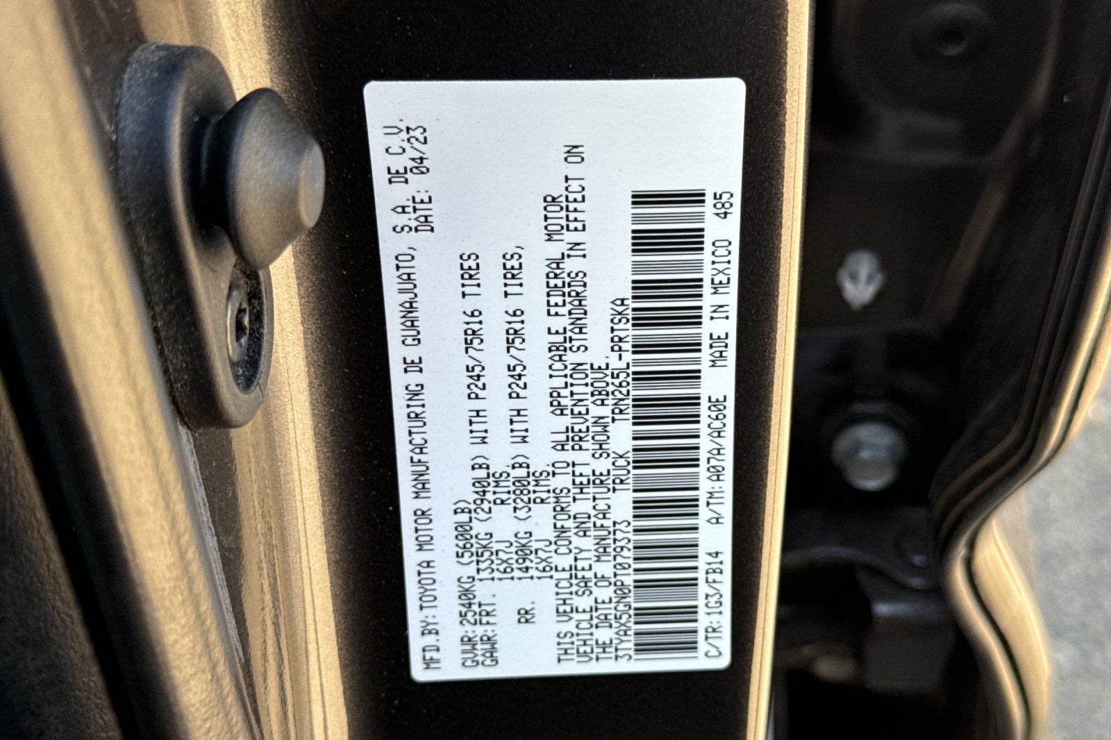 2023 Toyota Tacoma SR