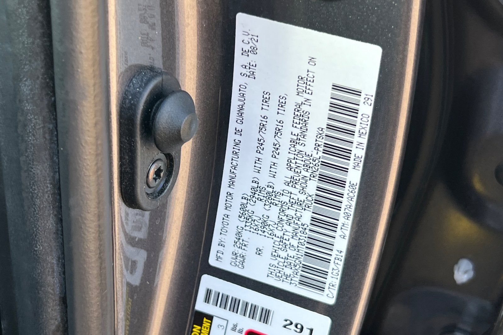 2021 Toyota Tacoma SR
