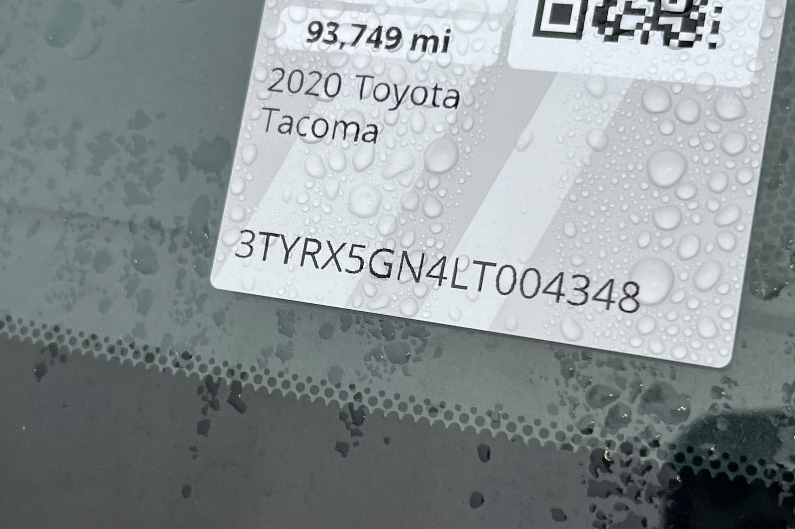 2020 Toyota Tacoma SR