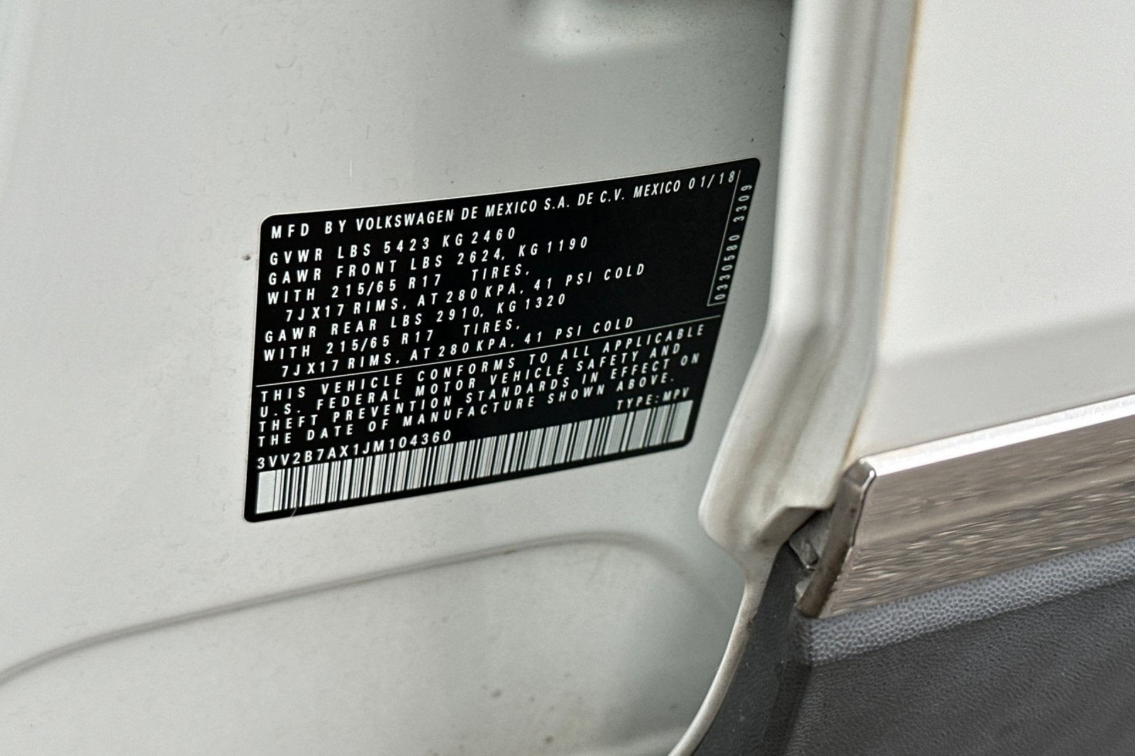 2018 Volkswagen Tiguan SE