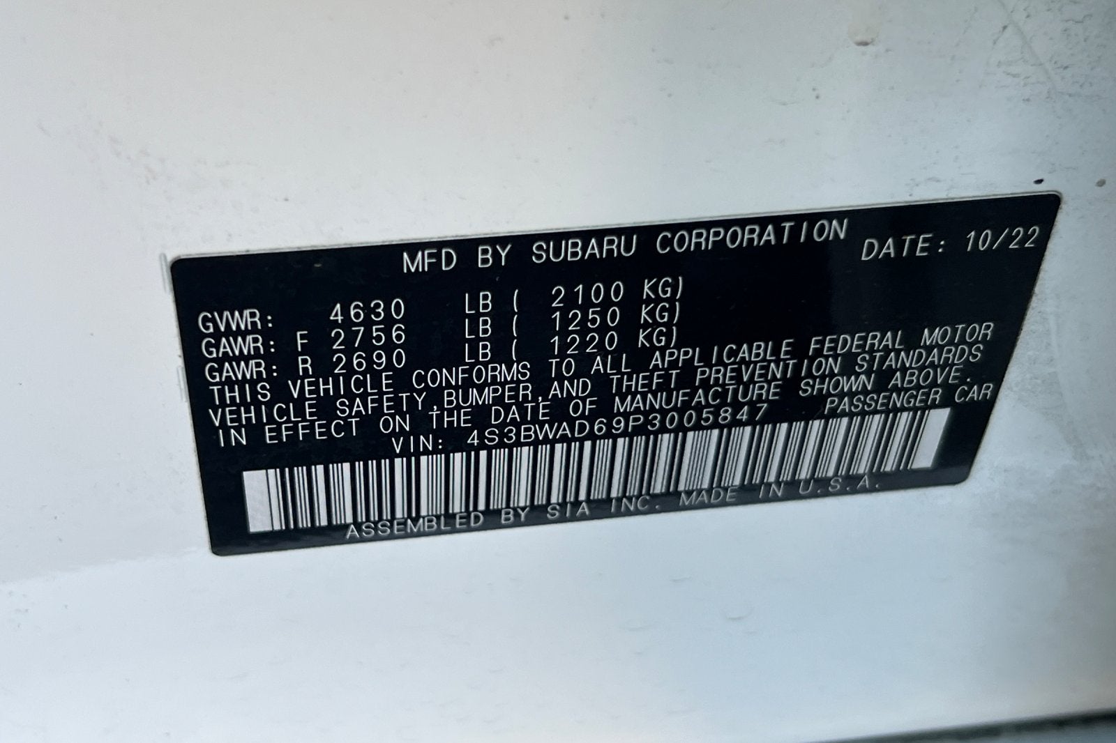 2023 Subaru Legacy Premium