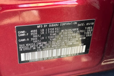 2019 Subaru Outback Limited