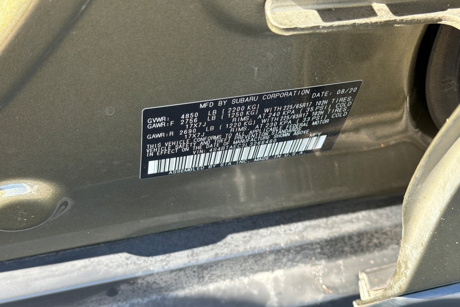 2020 Subaru Outback Premium