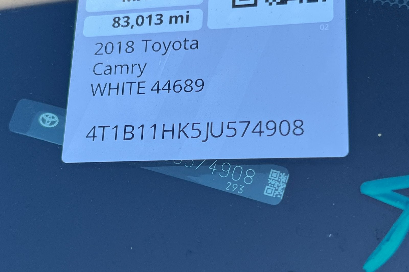2018 Toyota Camry SE