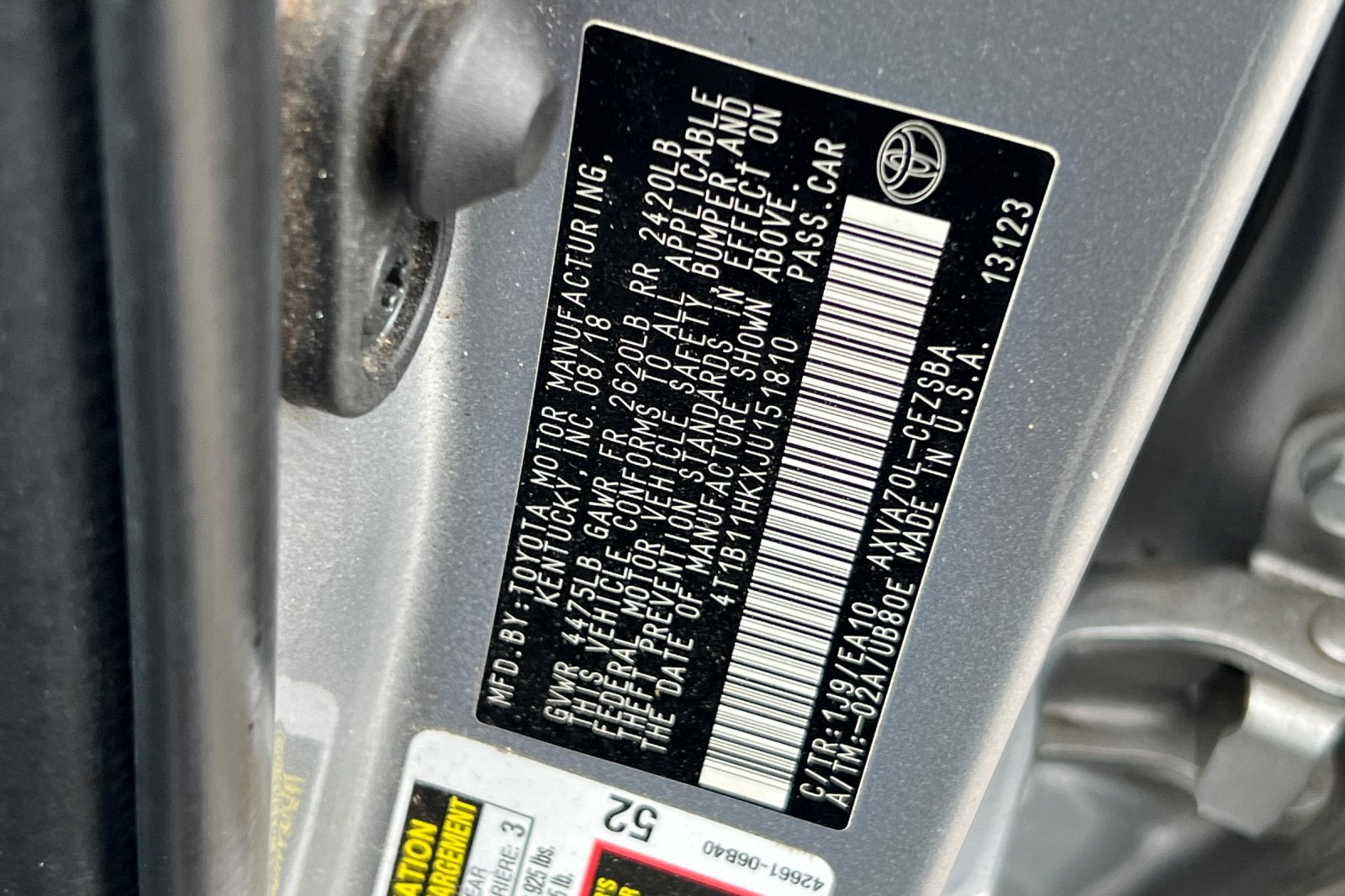 2018 Toyota Camry SE