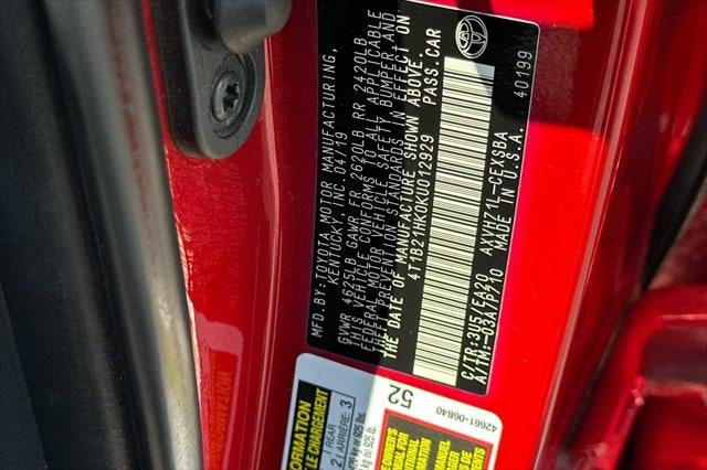 2019 Toyota Camry Hybrid SE