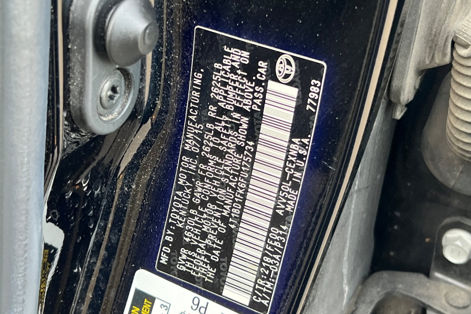 2015 Toyota Camry Hybrid LE