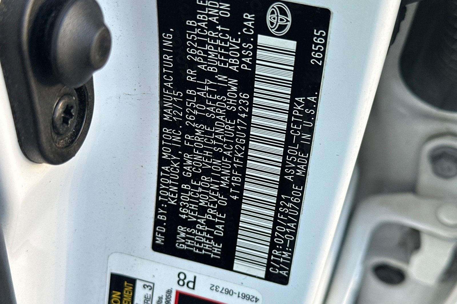 2016 Toyota Camry SE