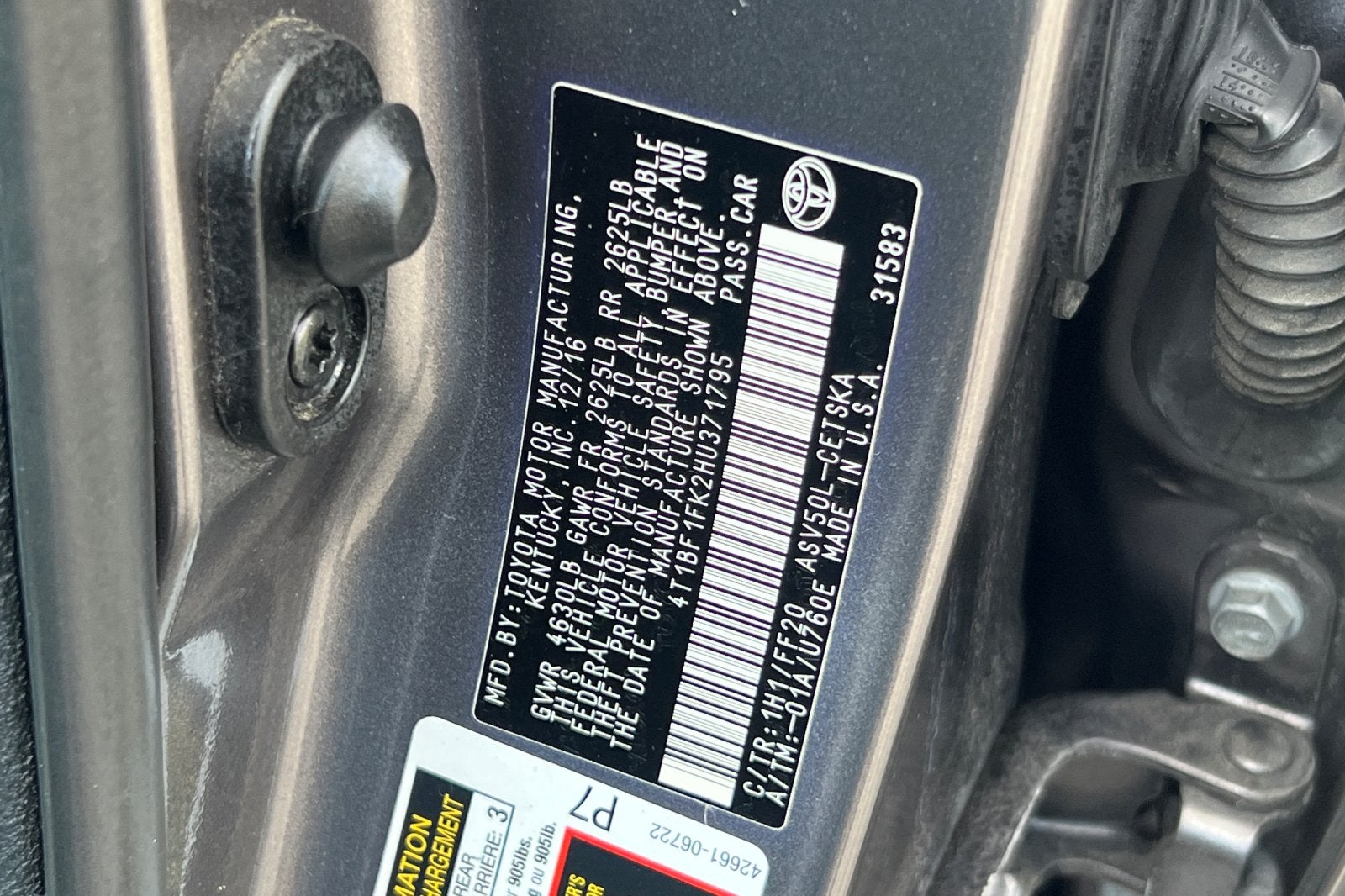 2017 Toyota Camry SE