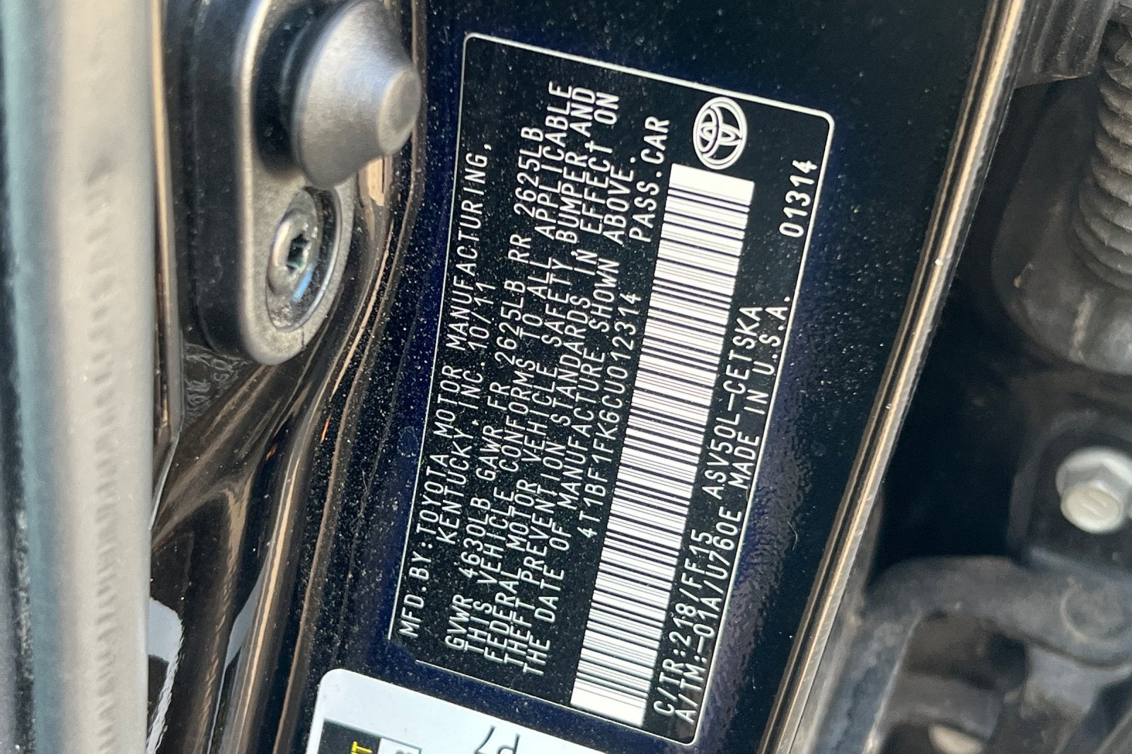 2012 Toyota Camry SE
