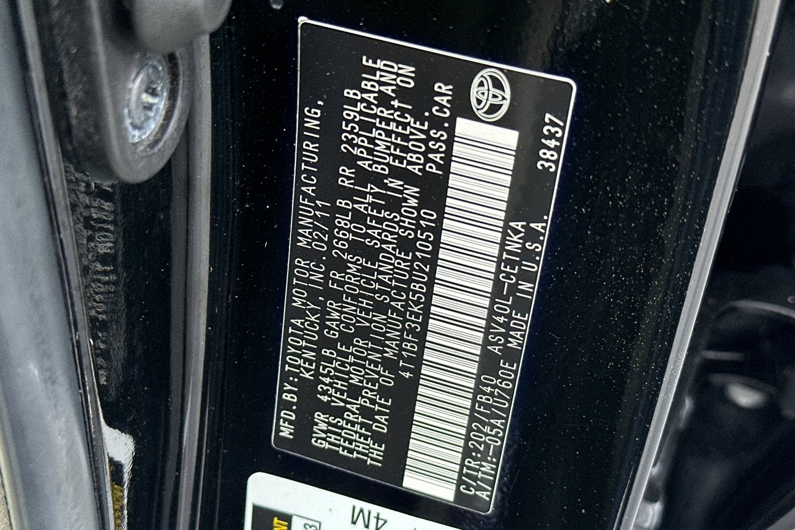 2011 Toyota Camry LE