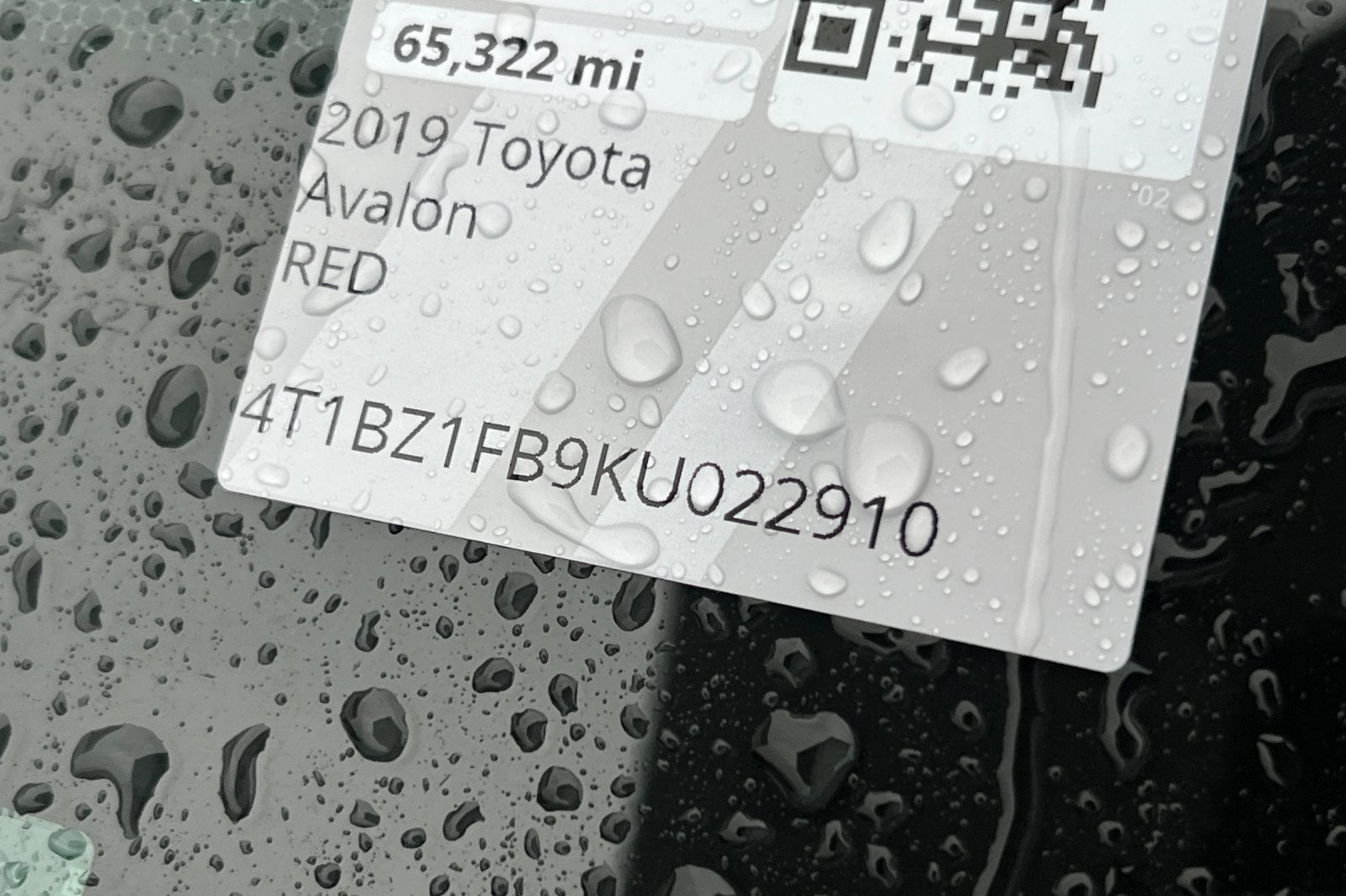 2019 Toyota Avalon Limited