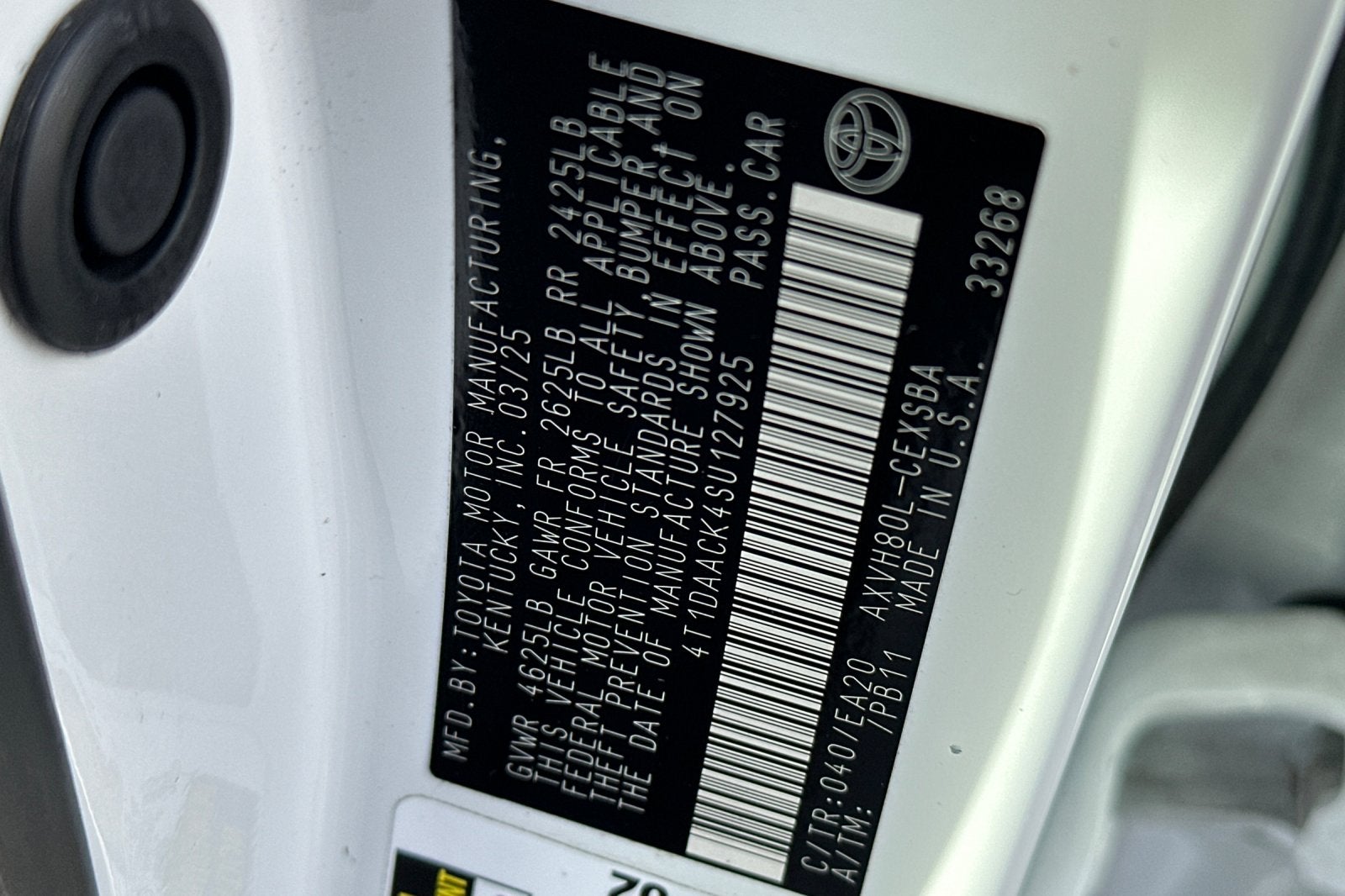 2025 Toyota Camry SE