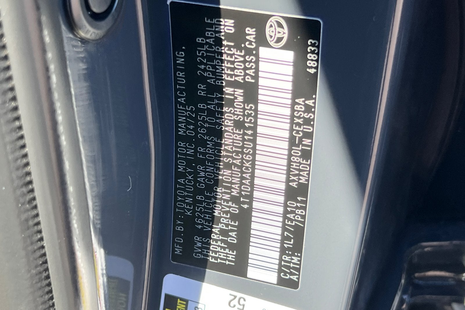 2025 Toyota Camry SE