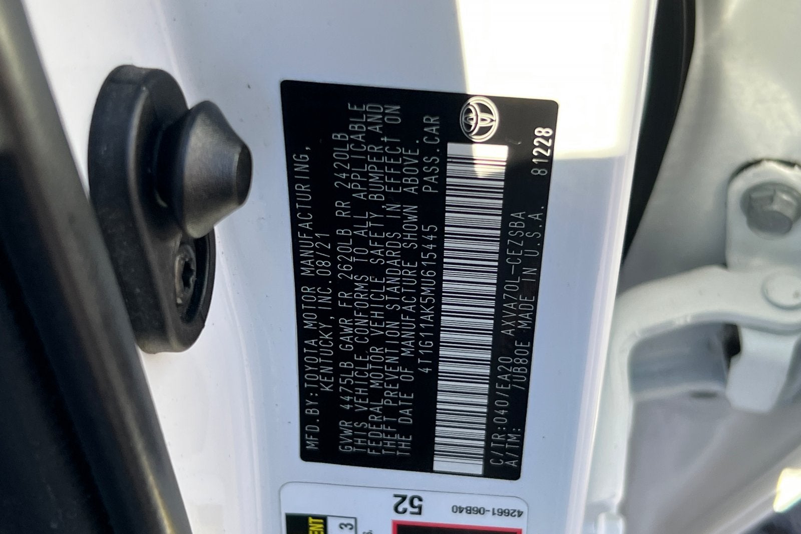 2021 Toyota Camry SE