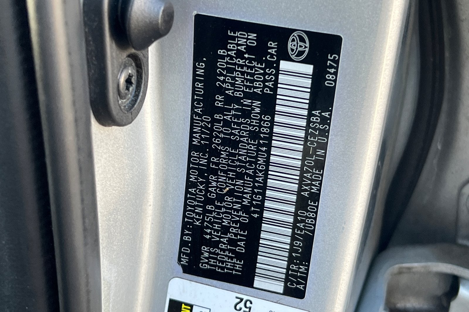 2021 Toyota Camry SE