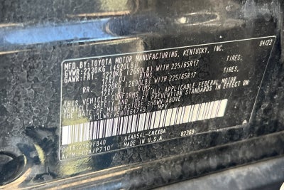2022 Toyota RAV4 Hybrid LE