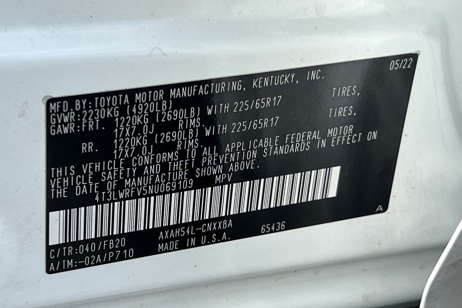 2022 Toyota RAV4 Hybrid LE