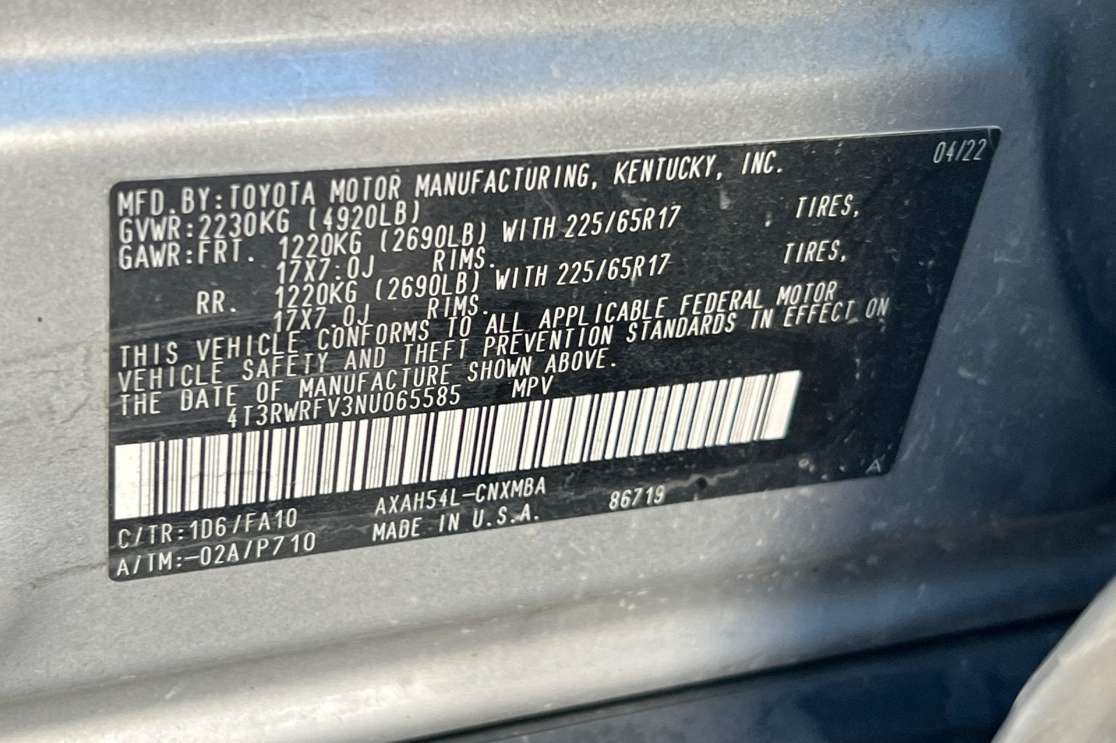 2022 Toyota RAV4 Hybrid XLE