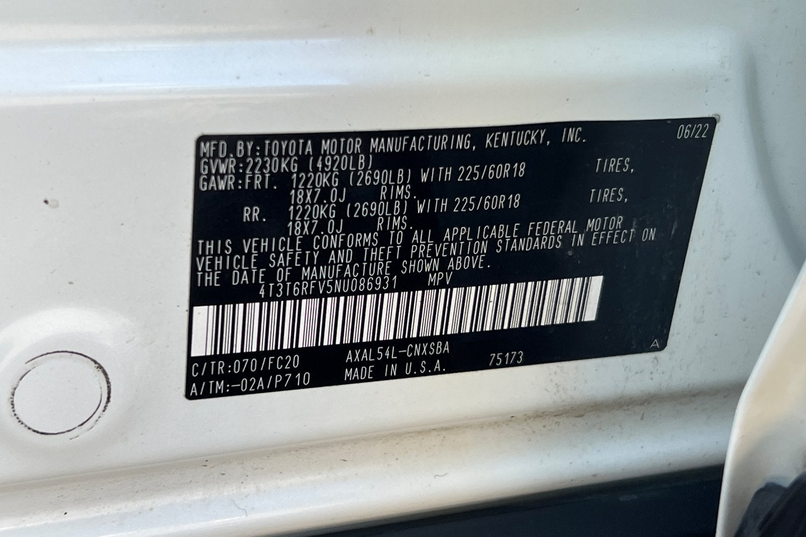 2022 Toyota RAV4 Hybrid SE