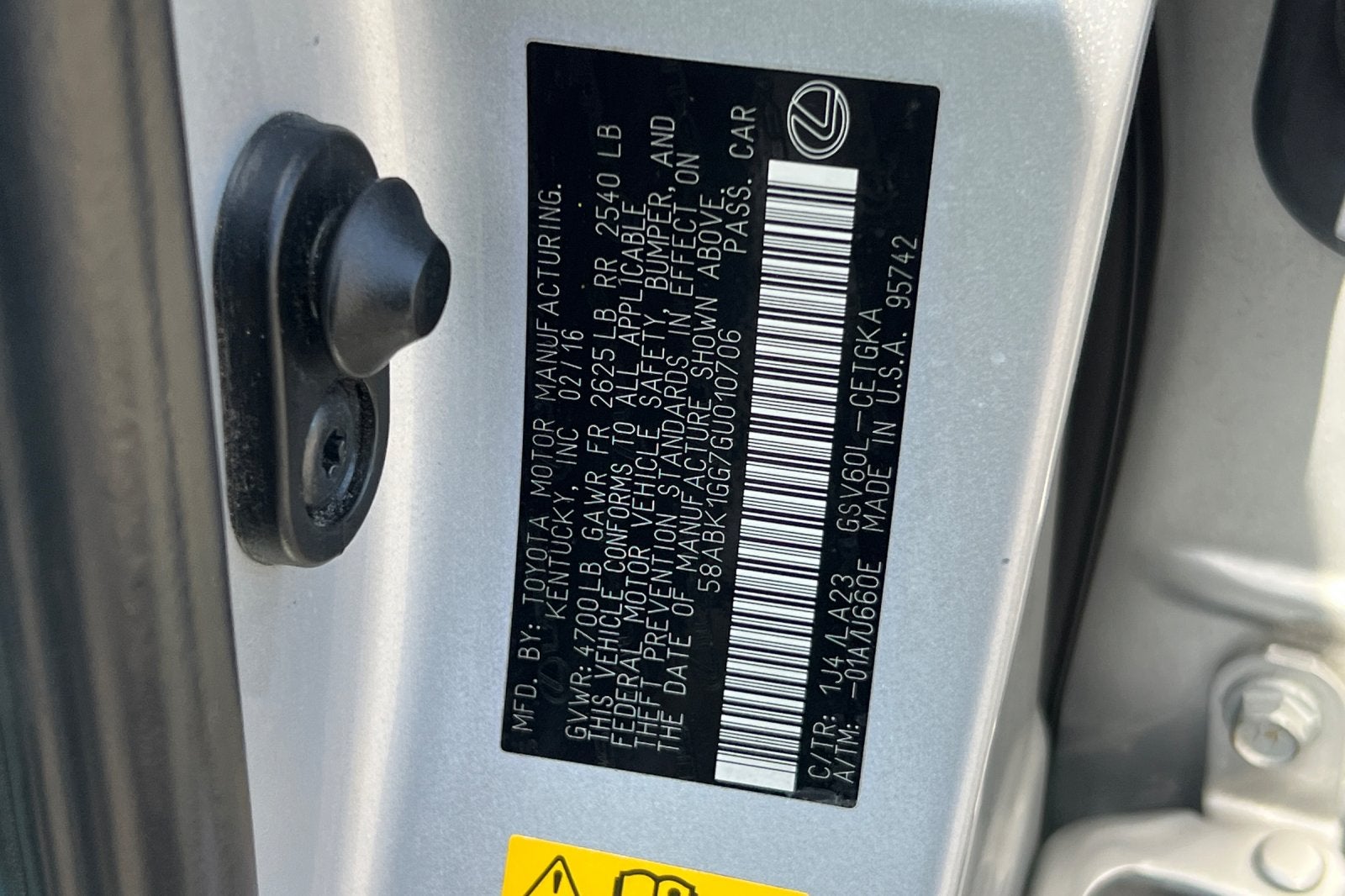 2016 Lexus ES 350 