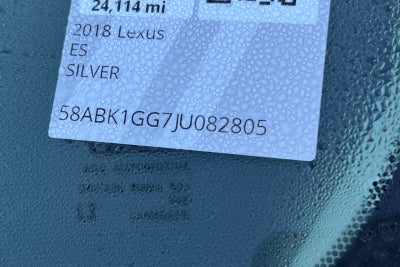 2018 Lexus ES 