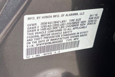 2018 Honda Pilot Touring