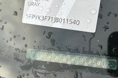 2018 Honda Ridgeline RTL-E