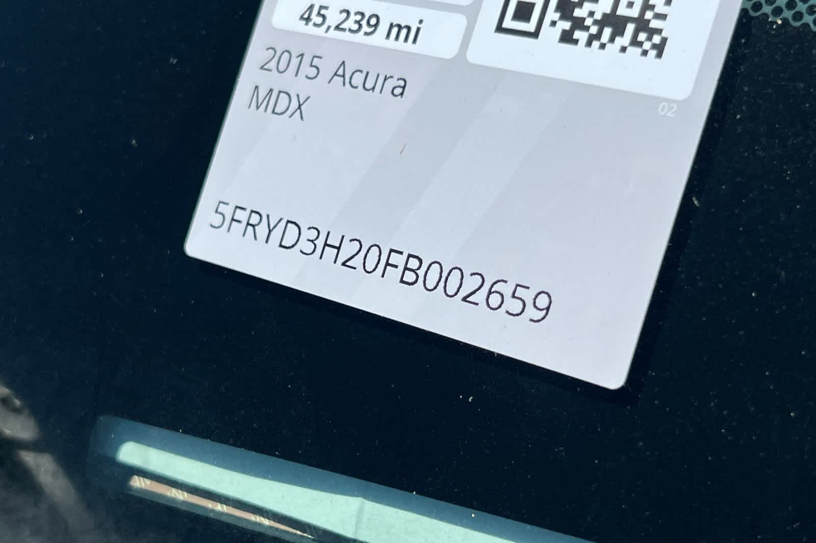 2015 Acura MDX Base