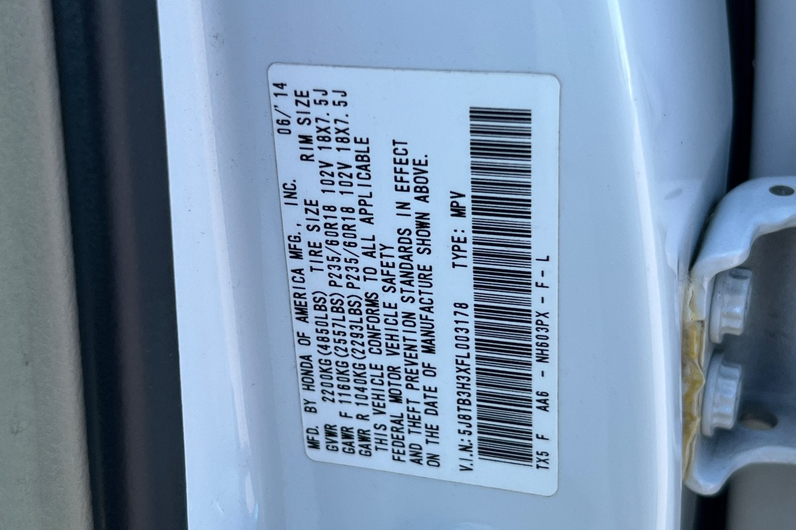 2015 Acura RDX Base