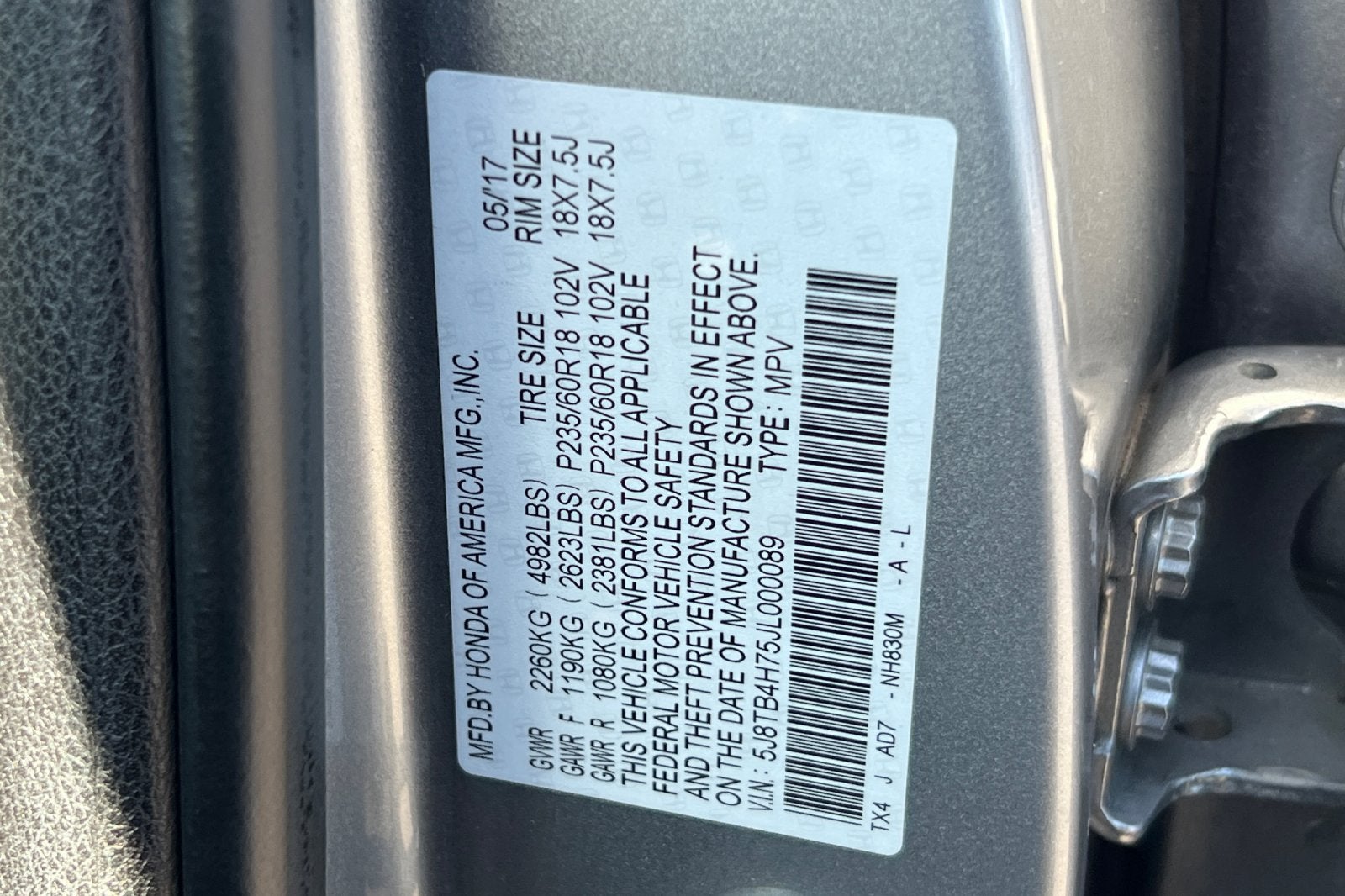 2018 Acura RDX w/Advance Pkg