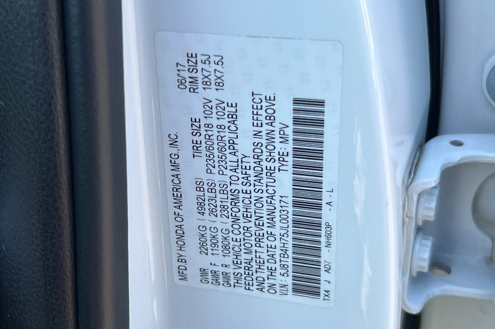 2018 Acura RDX w/Advance Pkg