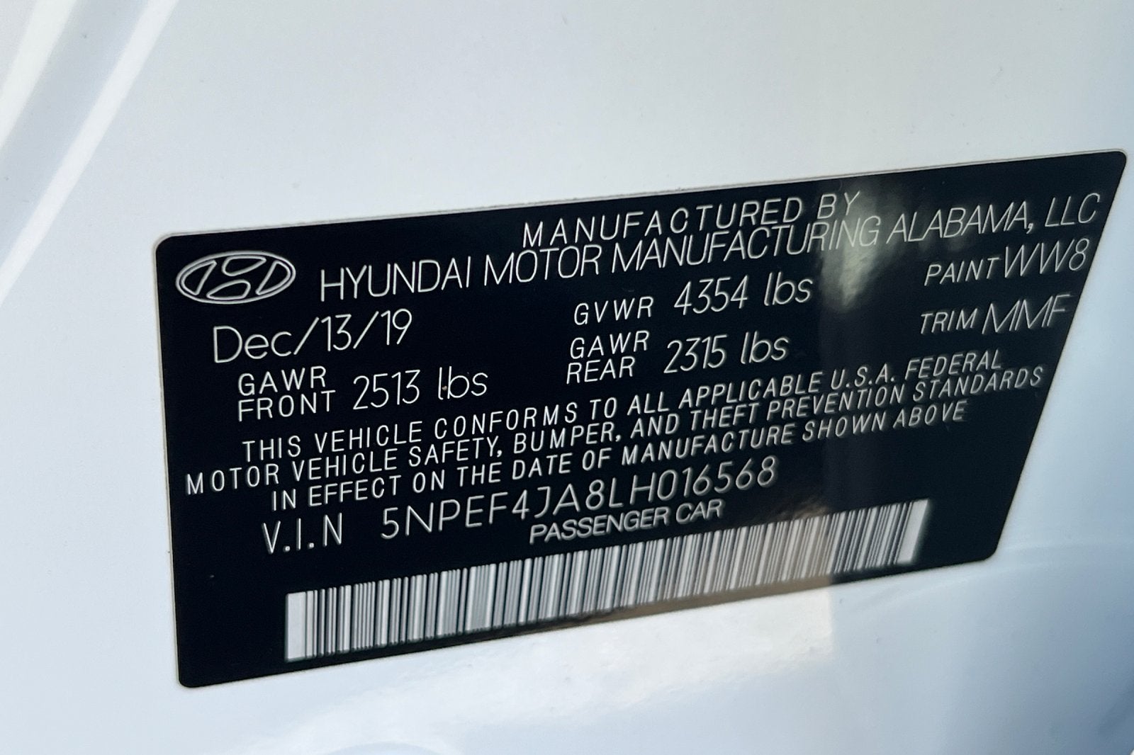 2020 Hyundai Sonata SEL