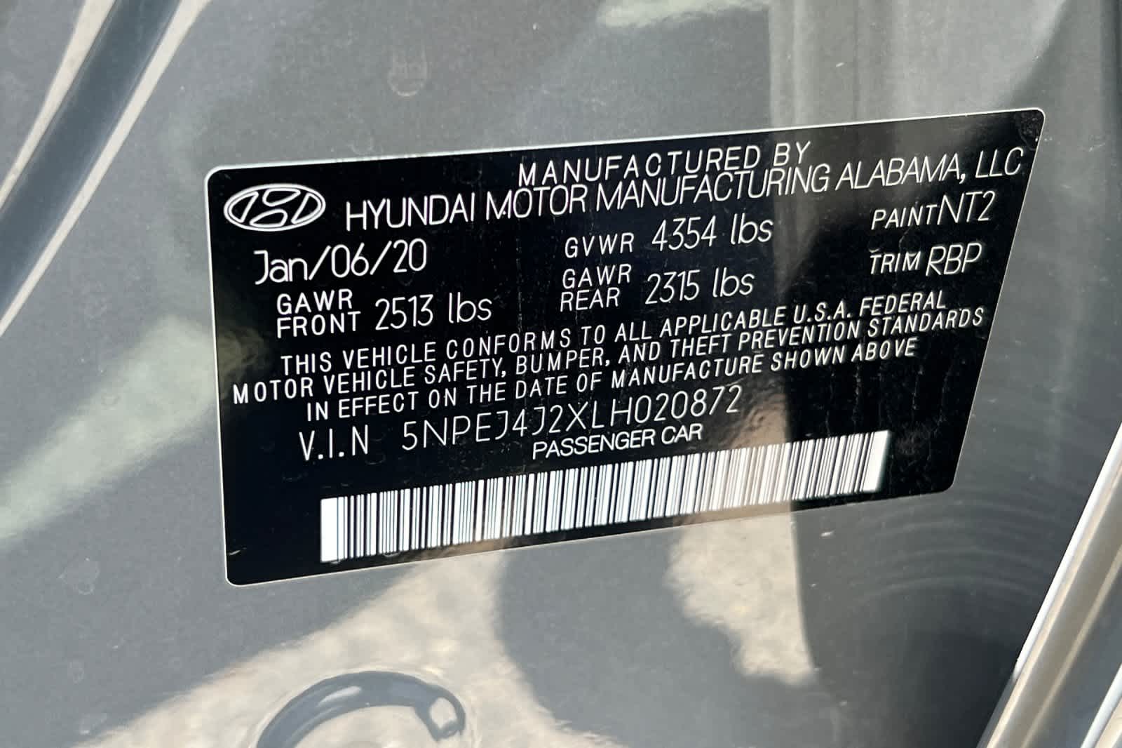2020 Hyundai Sonata SEL Plus