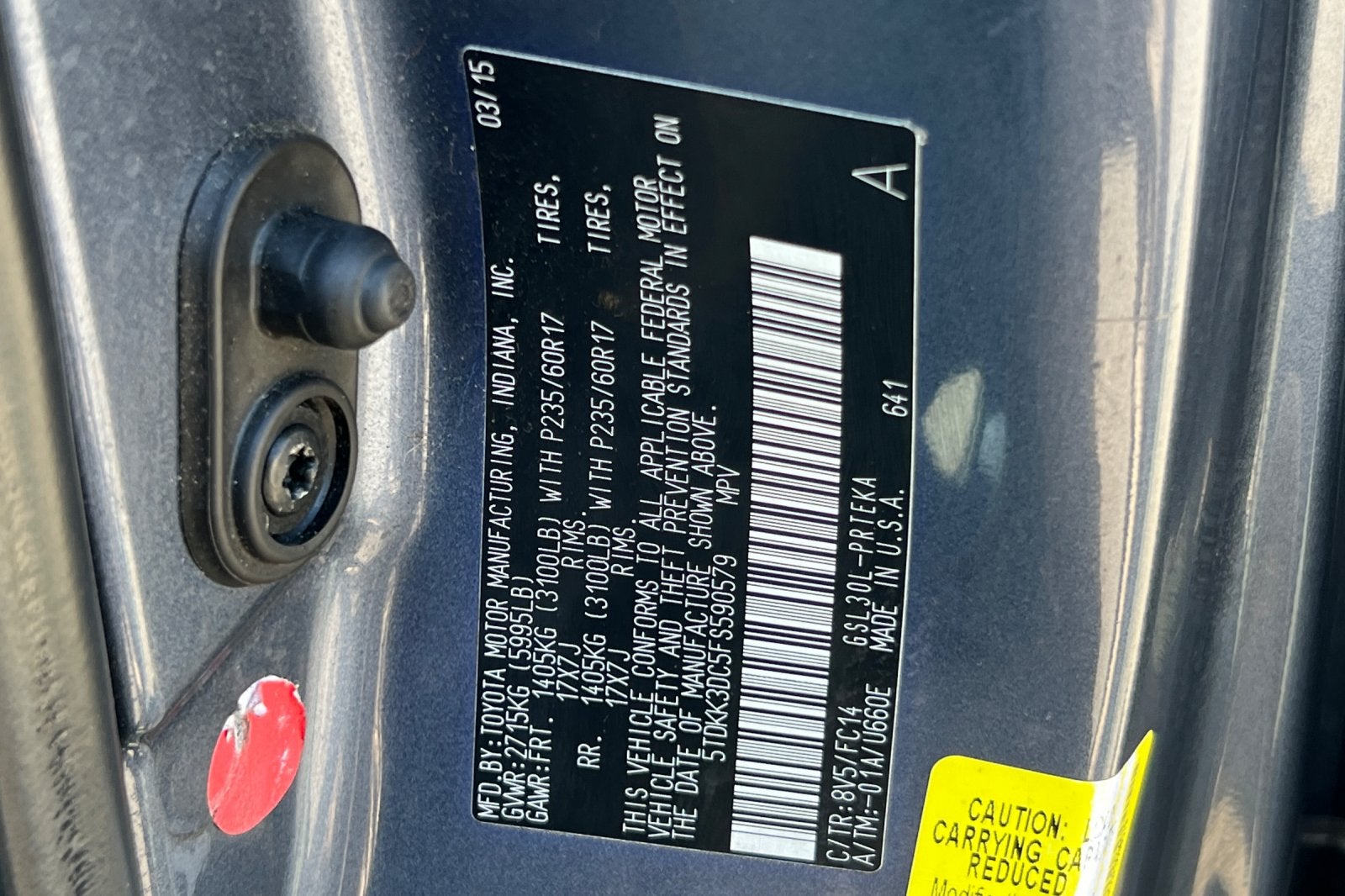 2015 Toyota Sienna LE