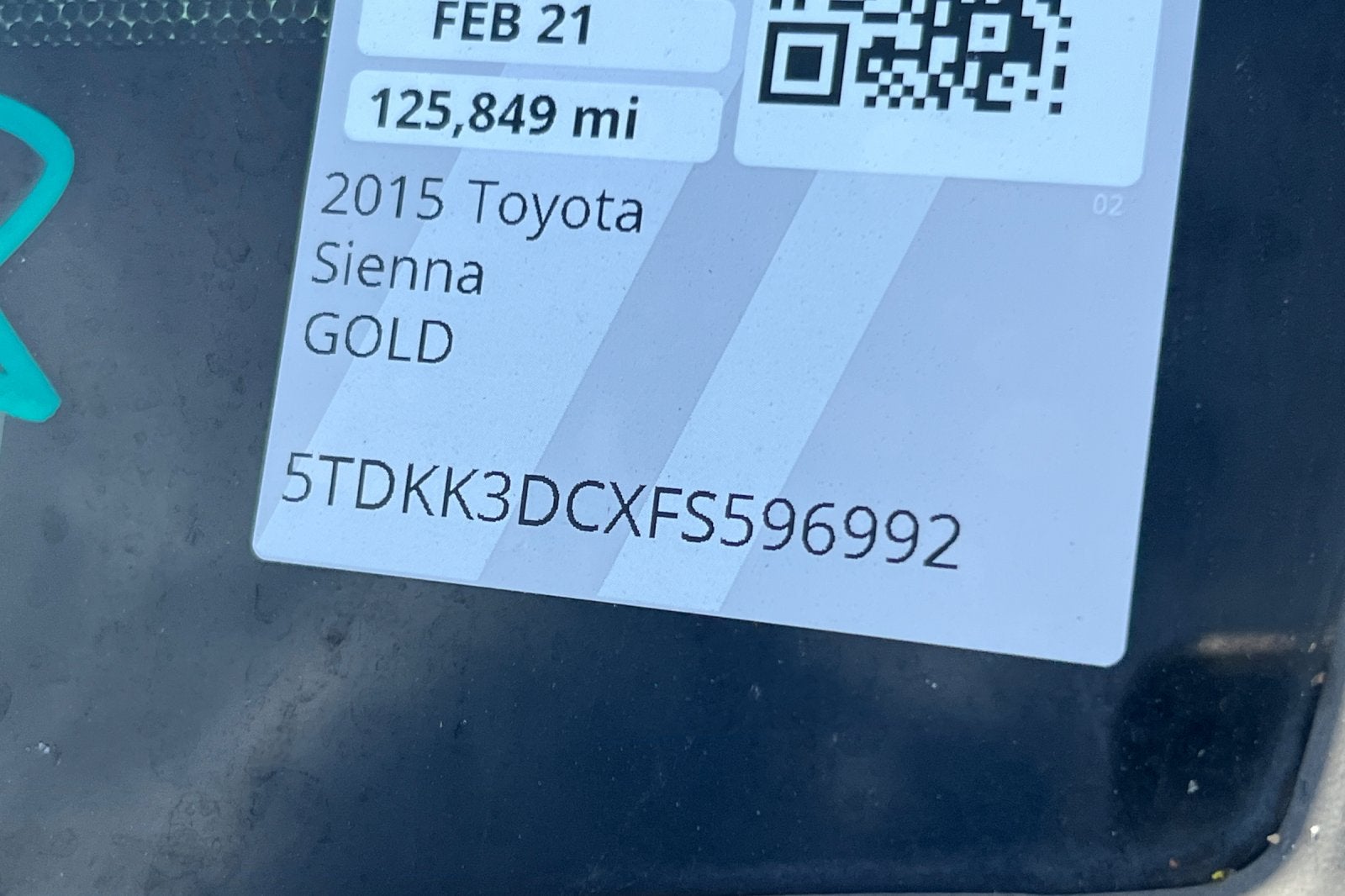 2015 Toyota Sienna LE