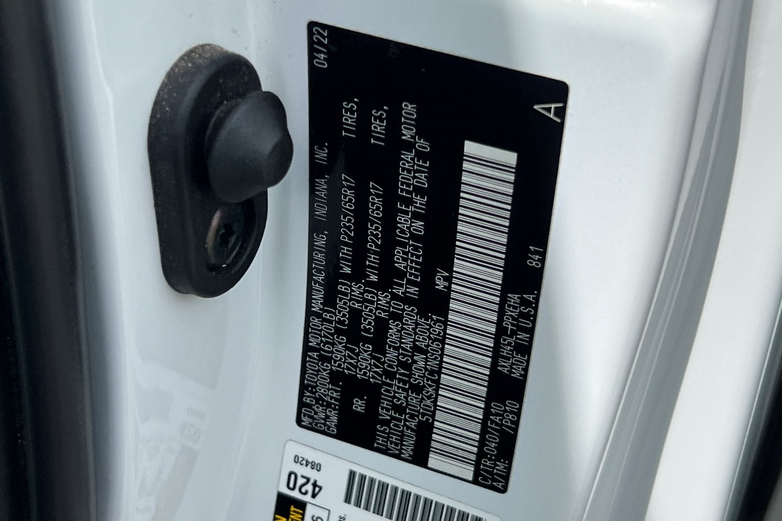 2022 Toyota Sienna LE