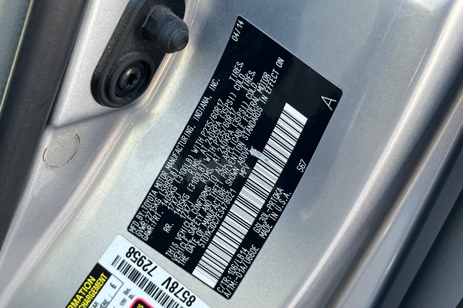 2014 Toyota Sienna XLE