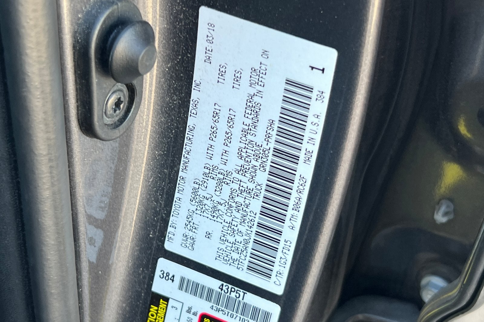 2018 Toyota Tacoma TRD Sport