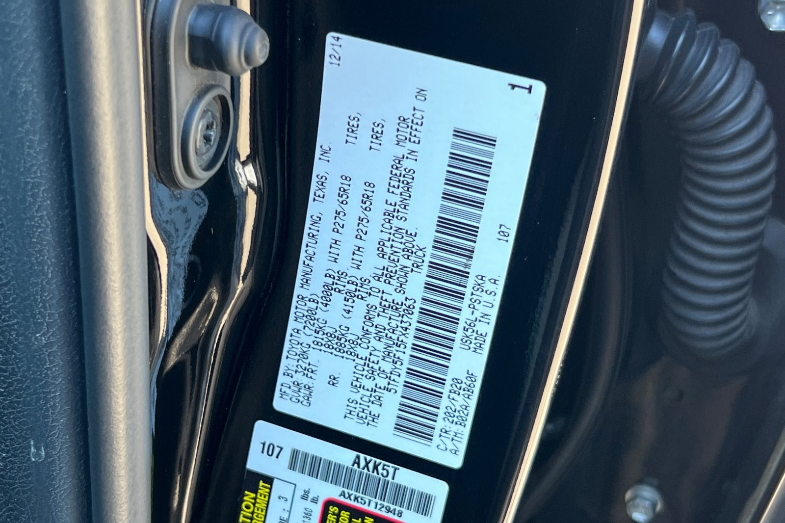 2015 Toyota Tundra SR5