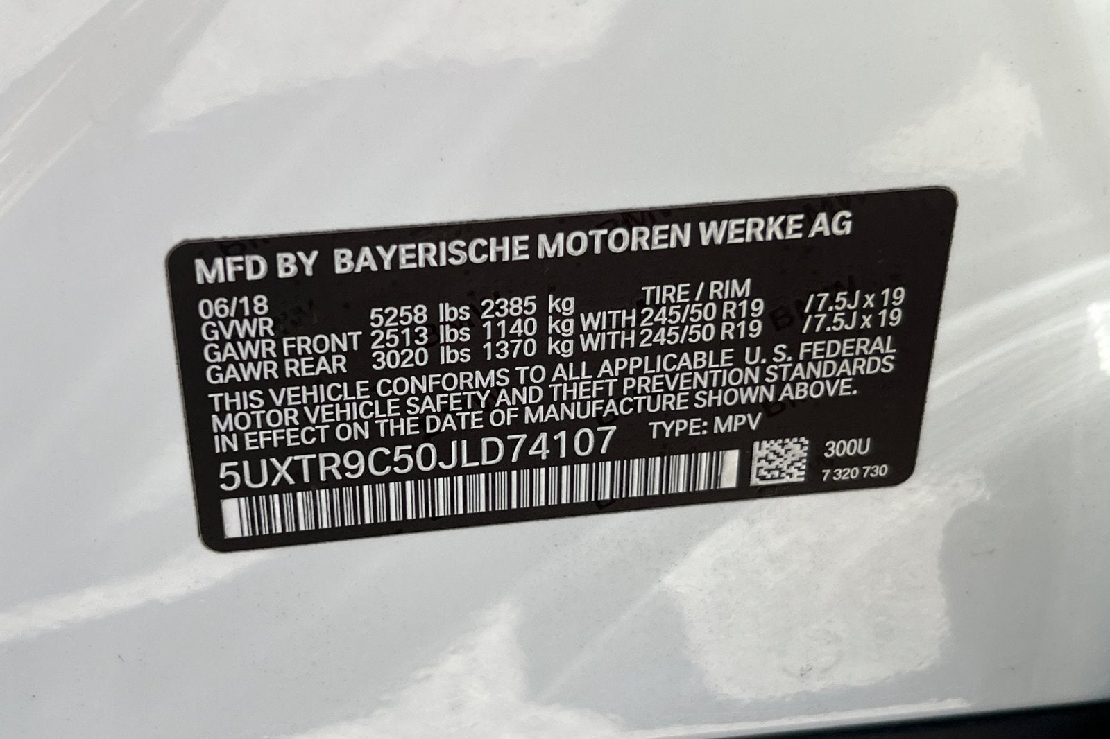 2018 BMW X3 xDrive30i xDrive30i