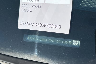 2025 Toyota Corolla LE