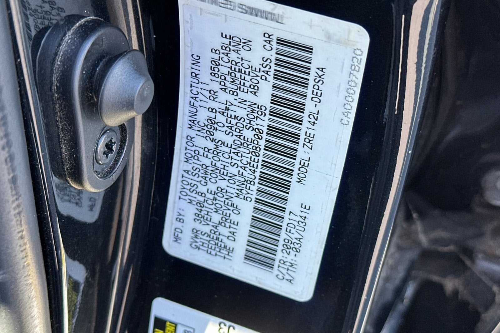 2011 Toyota Corolla S