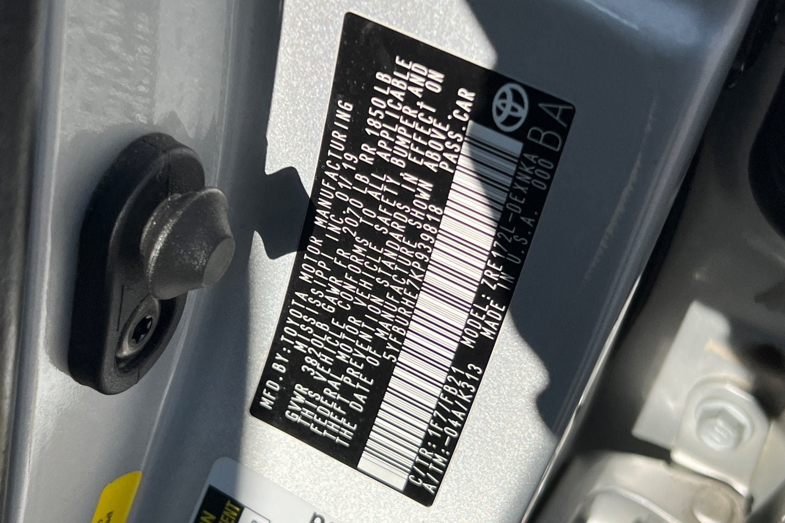 2019 Toyota Corolla L