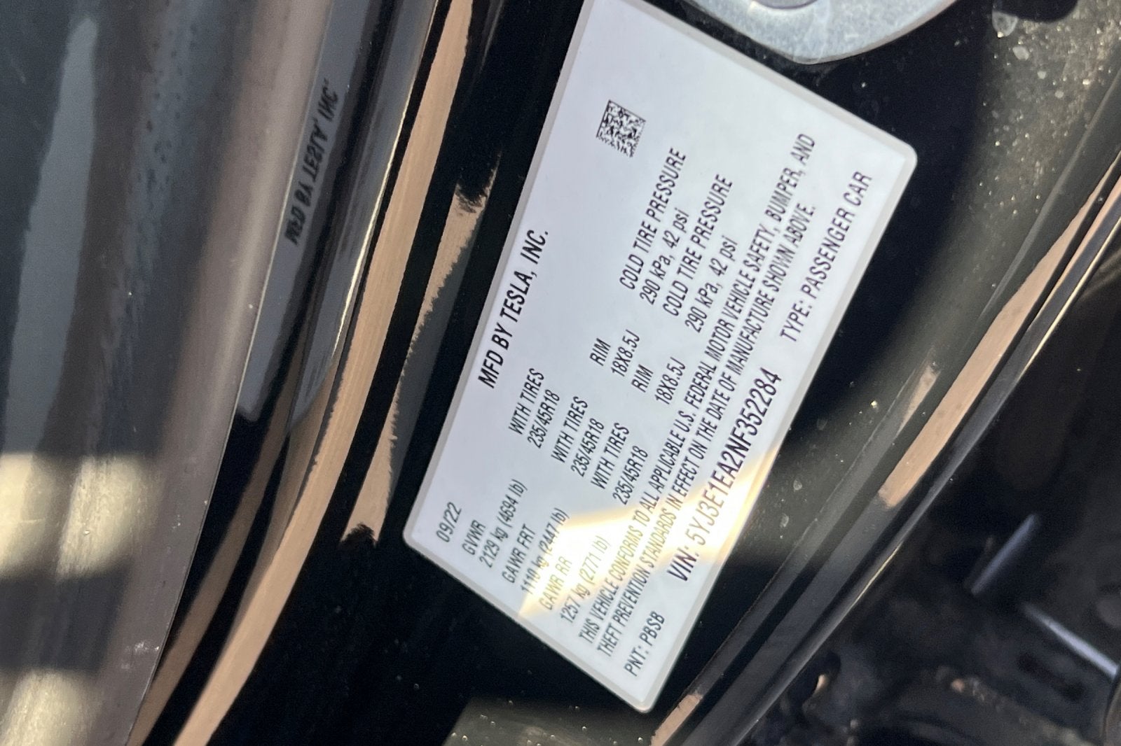 2022 Tesla Model 3 Base