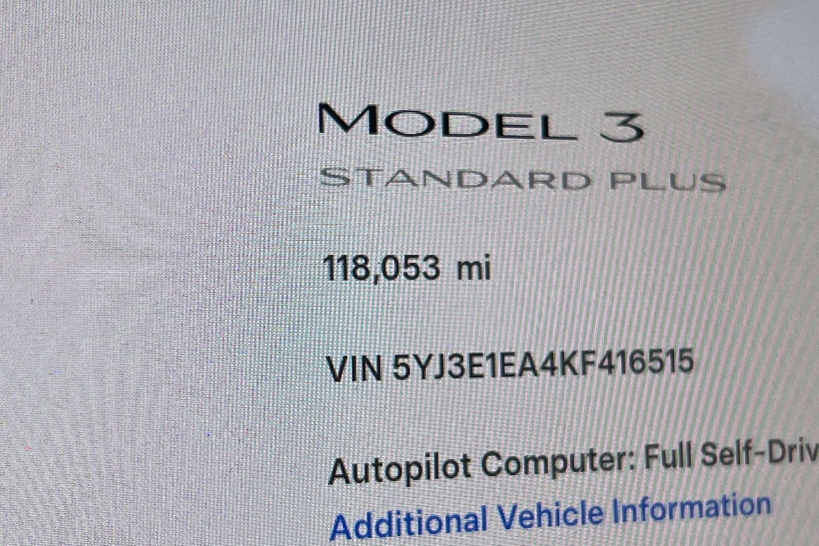 2019 Tesla Model 3 Standard Range