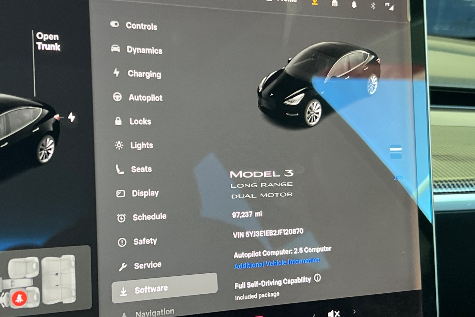 2018 Tesla Model 3 Long Range Battery