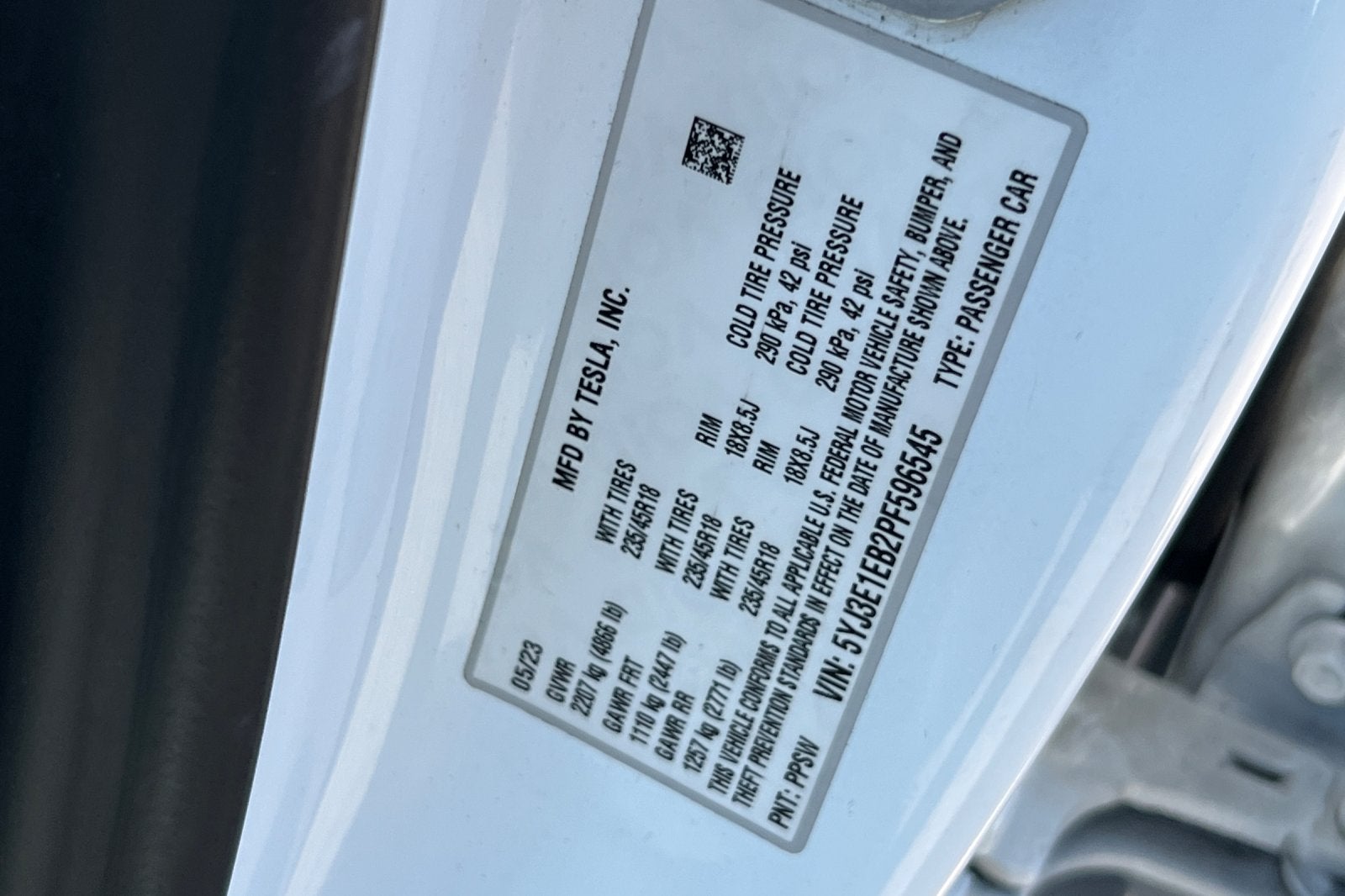2023 Tesla Model 3 Long Range
