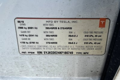 2019 Tesla Model X Standard Range